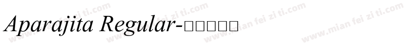Aparajita Regular字体转换